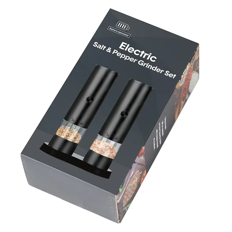 Electric Salt & Pepper Grinder – USB Rechargeable, Adjustable Coarseness, Auto