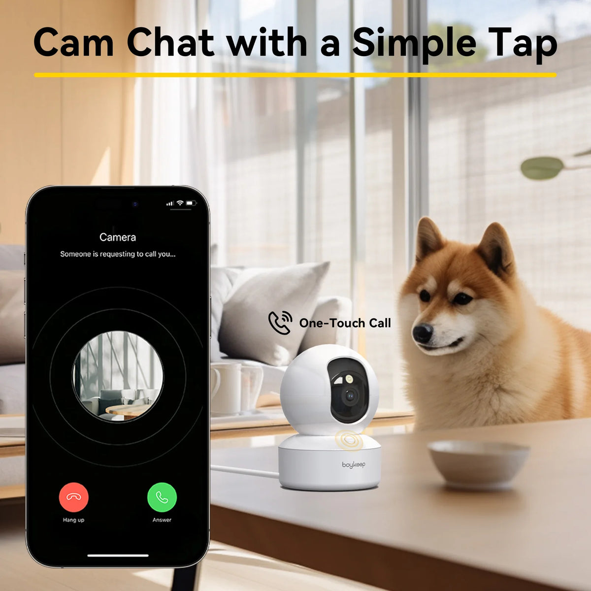 Smart WiFi Security Camera 2K Dual Band Indoor 360 PTZ Night Vision Audio