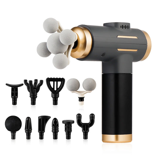 11-in-1 Electric Massage Gun – 99 Speed Levels | High-Frequency Percussion | Deep Tissue Relief for Full Body