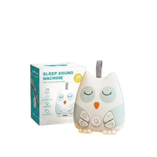 Portable White Noise Machine – 30 Soothing Sounds | Crying Sensor | Night Light | Timer | Rechargeable | Baby & Infant Sleep Aid