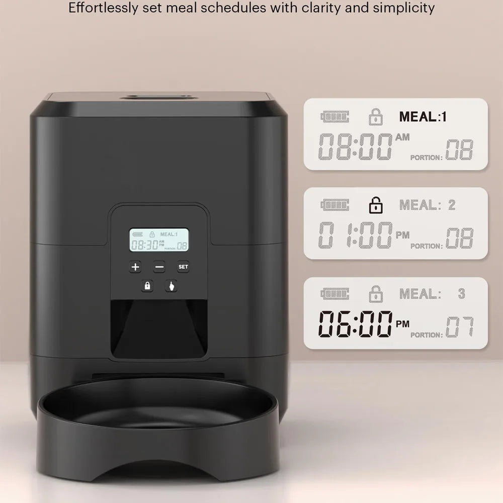 Automatic Pet Feeder – Smart Timed Cat & Dog Food Dispenser, Slow Feed Bowl