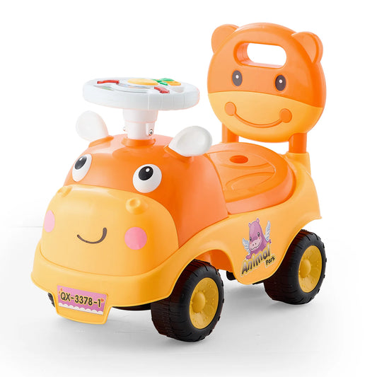 Ride On Push Car With Horn Music For Toddlers Boys Girls Foot To Floor