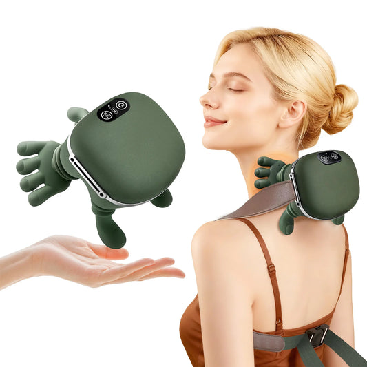 Neck Shoulder Massager With Heat Kneading Wireless 3 Level Body Massage Tool