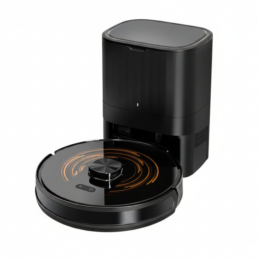 Robot Vacuum & Mop with Auto-Empty Station – 6500Pa Dual LiDAR | Multi-Floor Mapping | Wet & Dry Cleaning