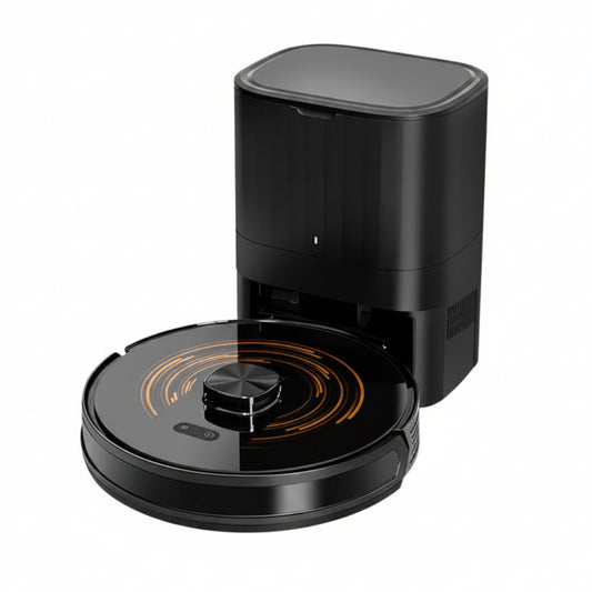 Robot Vacuum & Mop with Auto-Empty Station – 6500Pa Dual LiDAR | Multi-Floor Mapping | Wet & Dry Cleaning