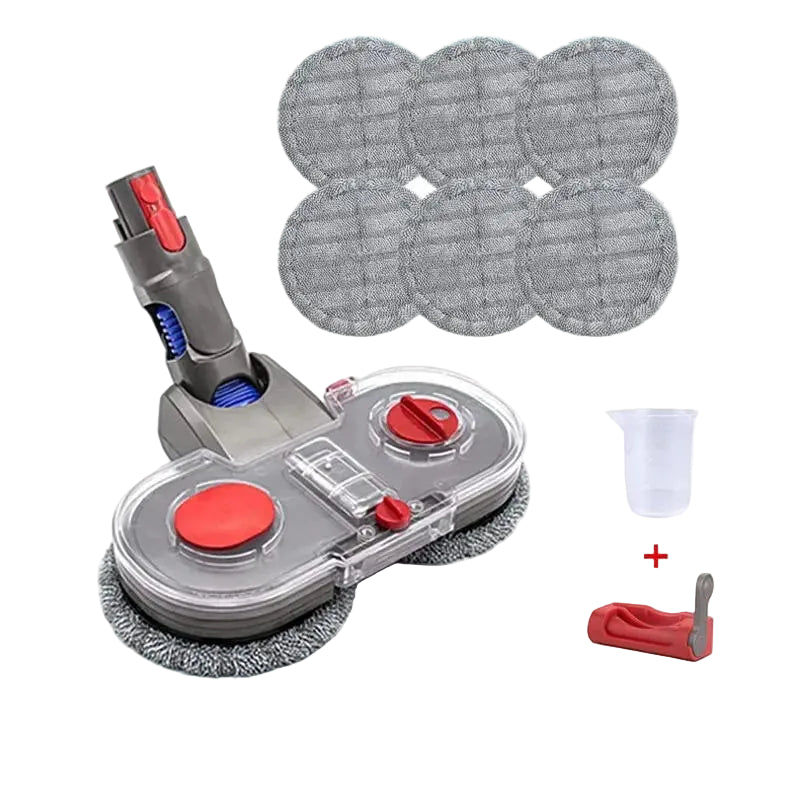 Electric Mop Attachment for Dyson V7/V8/V10/V11/V15 – Detachable Water Tank + 6 Mop Pads