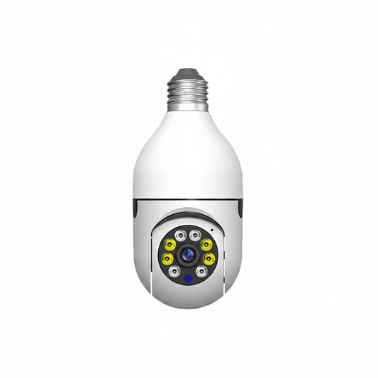 WiFi Bulb Security Camera 1080P Night Vision 360 PTZ Motion Detection Alarm