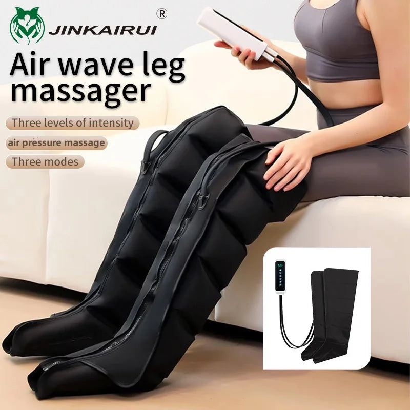 Electric Leg & Foot Massager – Pneumatic Compression | Thighs, Calves & Feet | Remote Control | Deep Relaxation