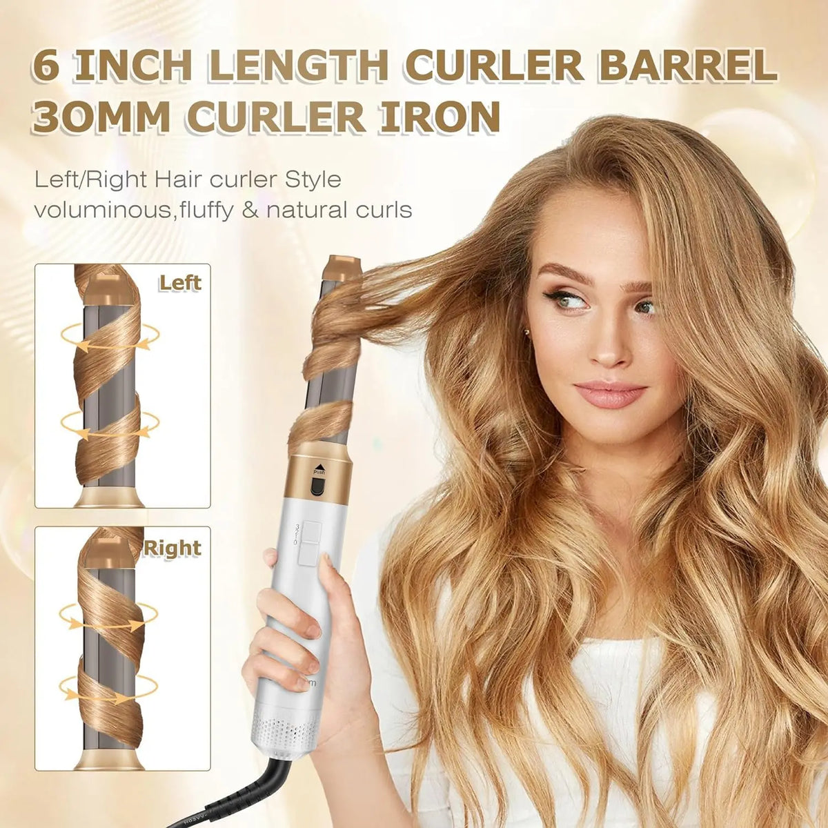 5-in-1 Hair Dryer Brush Set Multifunctional Styler Kit Curling Straightening
