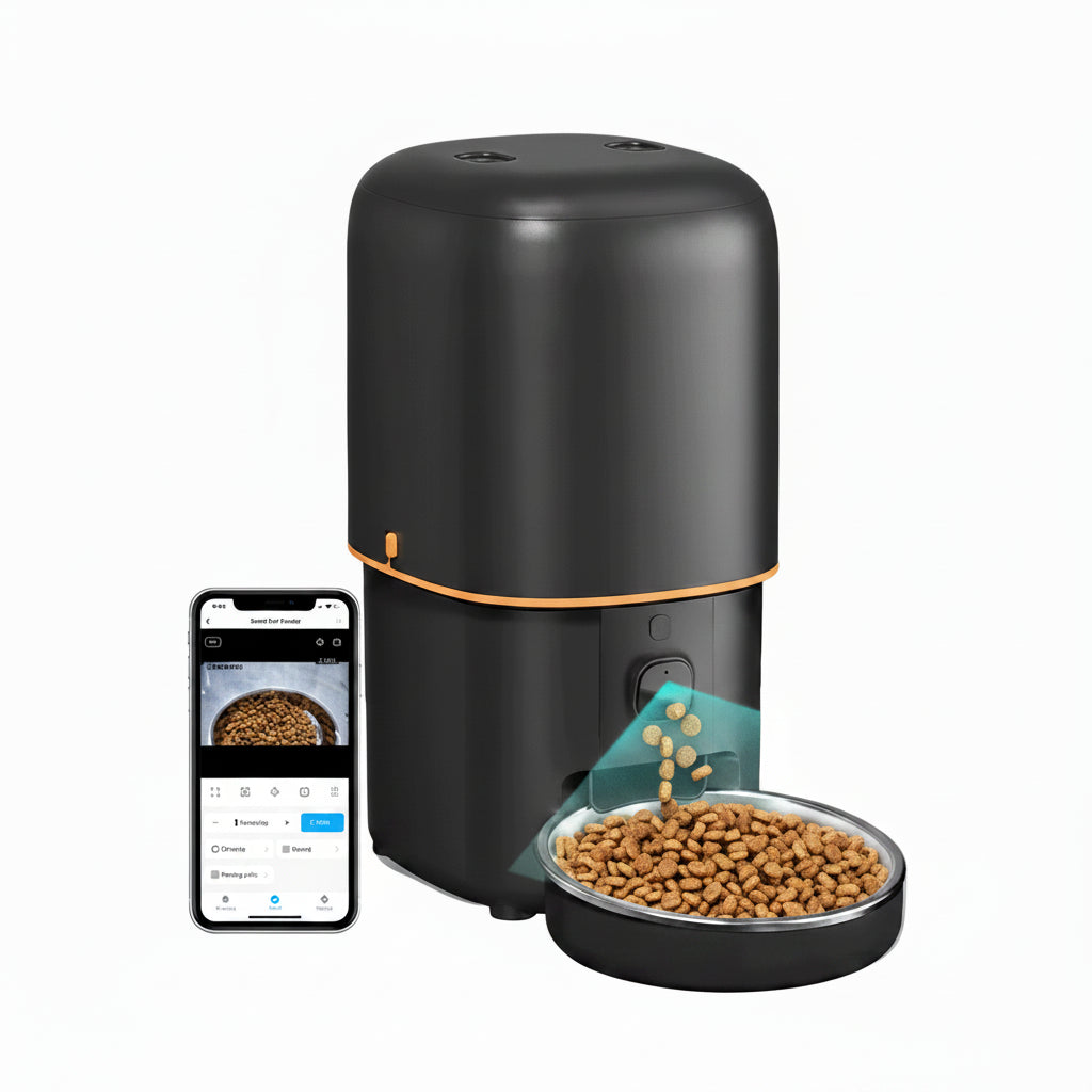 Automatic Pet Feeder with 1080P Camera – 8L Smart Food Dispenser with WiFi App Control & Voice Recorder | Cats & Dogs