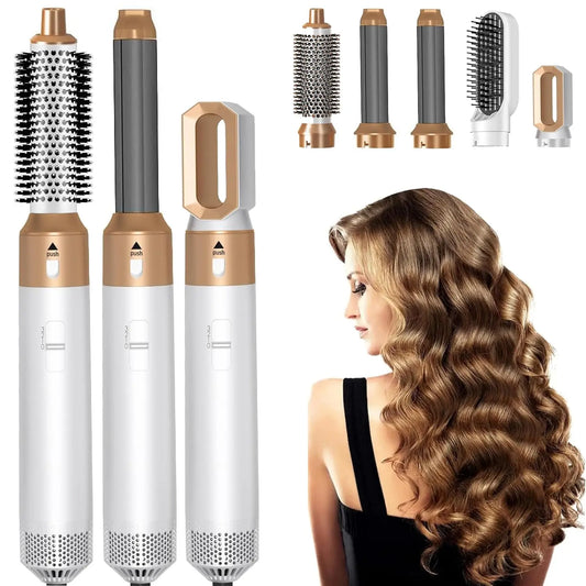 5-in-1 Hair Dryer Brush Set Multifunctional Styler Kit Curling Straightening