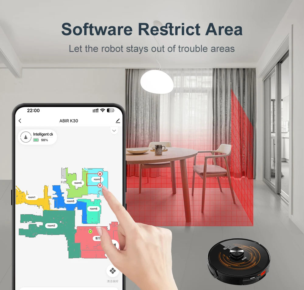 Robot Vacuum & Mop with Auto-Empty Station – 6500Pa Dual LiDAR | Multi-Floor Mapping | Wet & Dry Cleaning