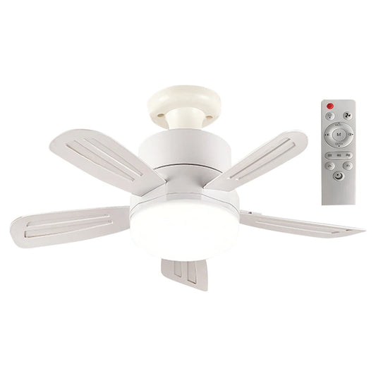 2-in-1 Ceiling Fan with Dimmable LED Light – 3 Speed Settings & Remote Control | Silent Motor | Bedroom, Dining & Living Room