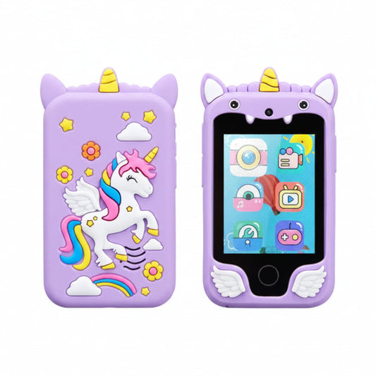 Kids Smart Camera & MP3 Player – Touchscreen | Unicorn Design | Educational Toy for Girls & Boys Age 3–8