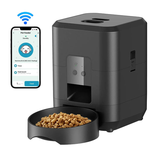 Automatic Pet Feeder – Smart Timed Cat & Dog Food Dispenser, Slow Feed Bowl