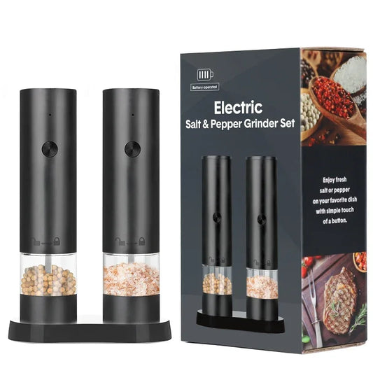 Electric Salt & Pepper Grinder – USB Rechargeable, Adjustable Coarseness, Auto
