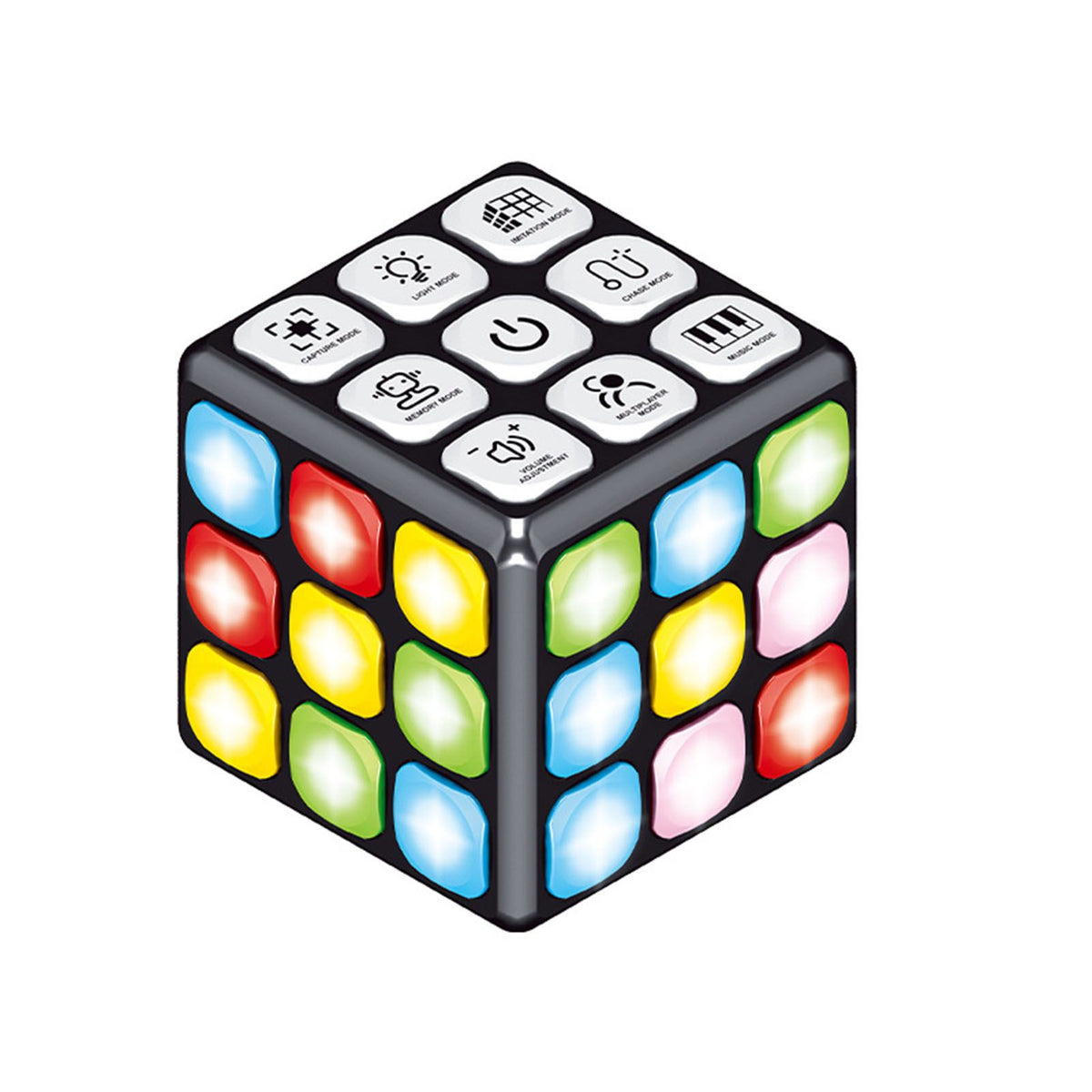 Electronic Music Puzzle Cube Toy with Lights 3 Levels