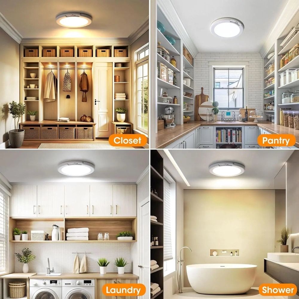 Magnetic Motion Sensor LED Light Rechargeable White