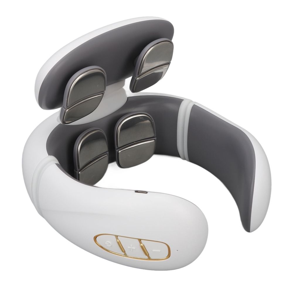 Rechargeable Neck Massager with Heat 5 Modes White