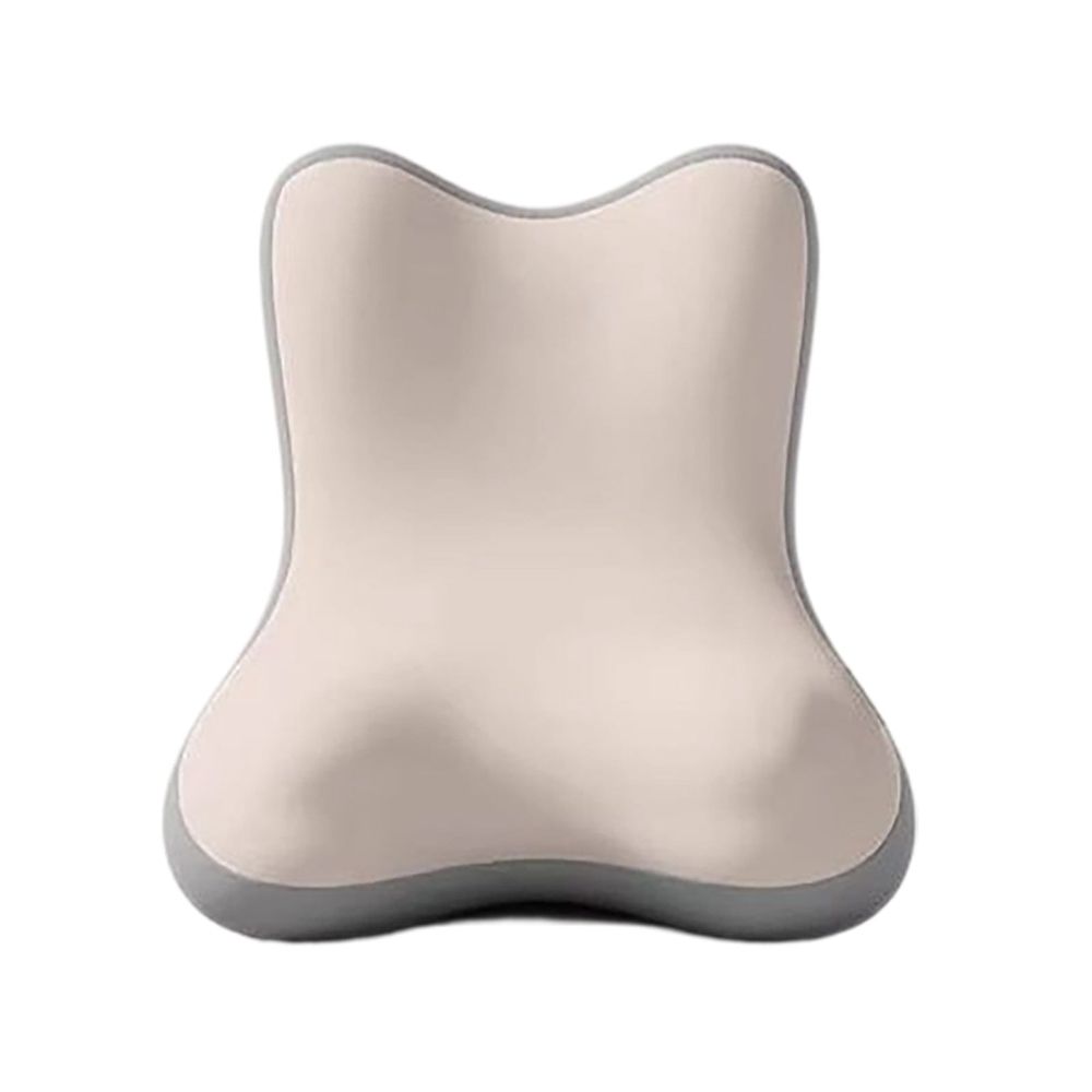 Adjustable Bed Backrest Reading Pillow Grey Beige 58 x 45 x 32cm