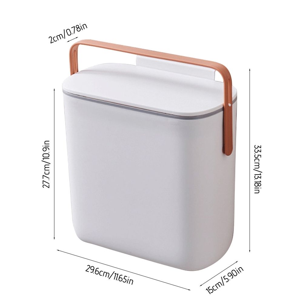Foldable Hanging Kitchen Bin 10L Grey