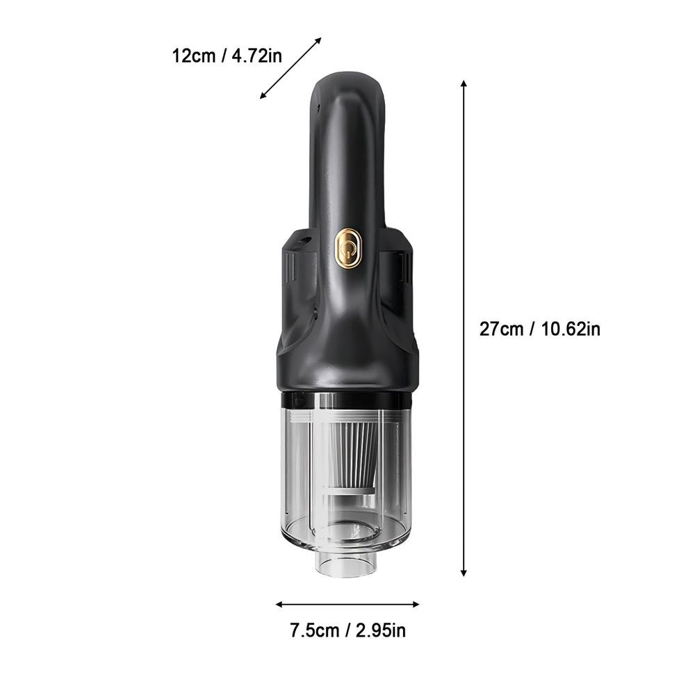 Cordless Handheld Car Vacuum Cleaner 10kPa Black