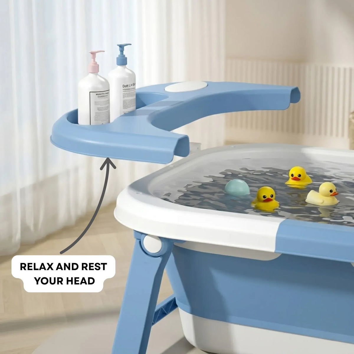 Carla Home Foldable Baby Bath Tub Blue