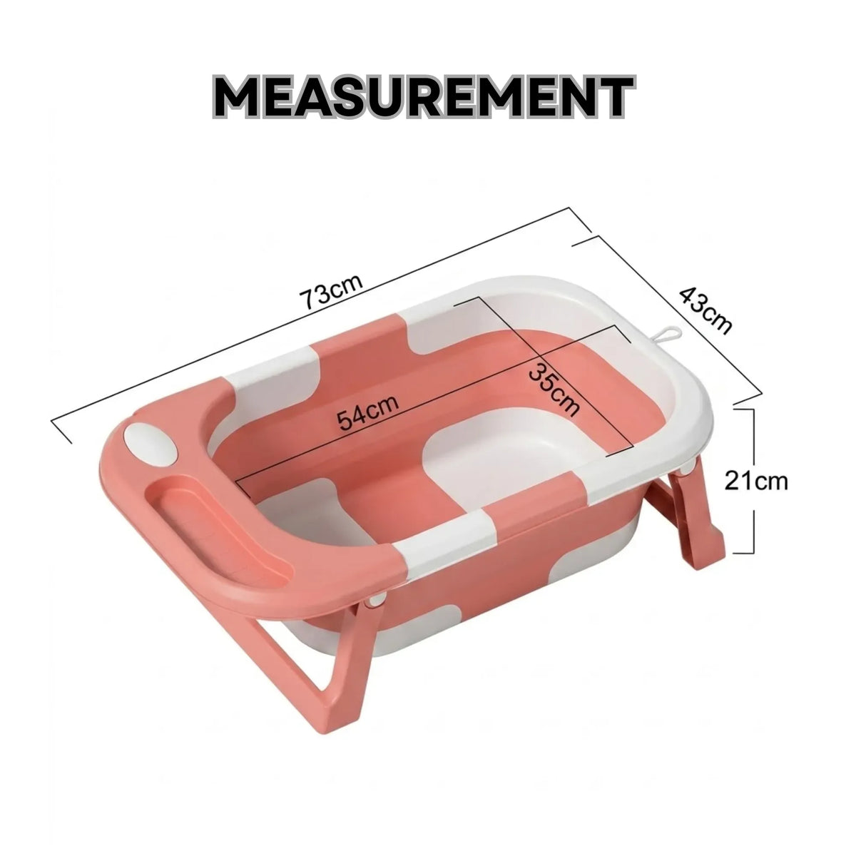 Carla Home Foldable Baby Bath Tub Pink