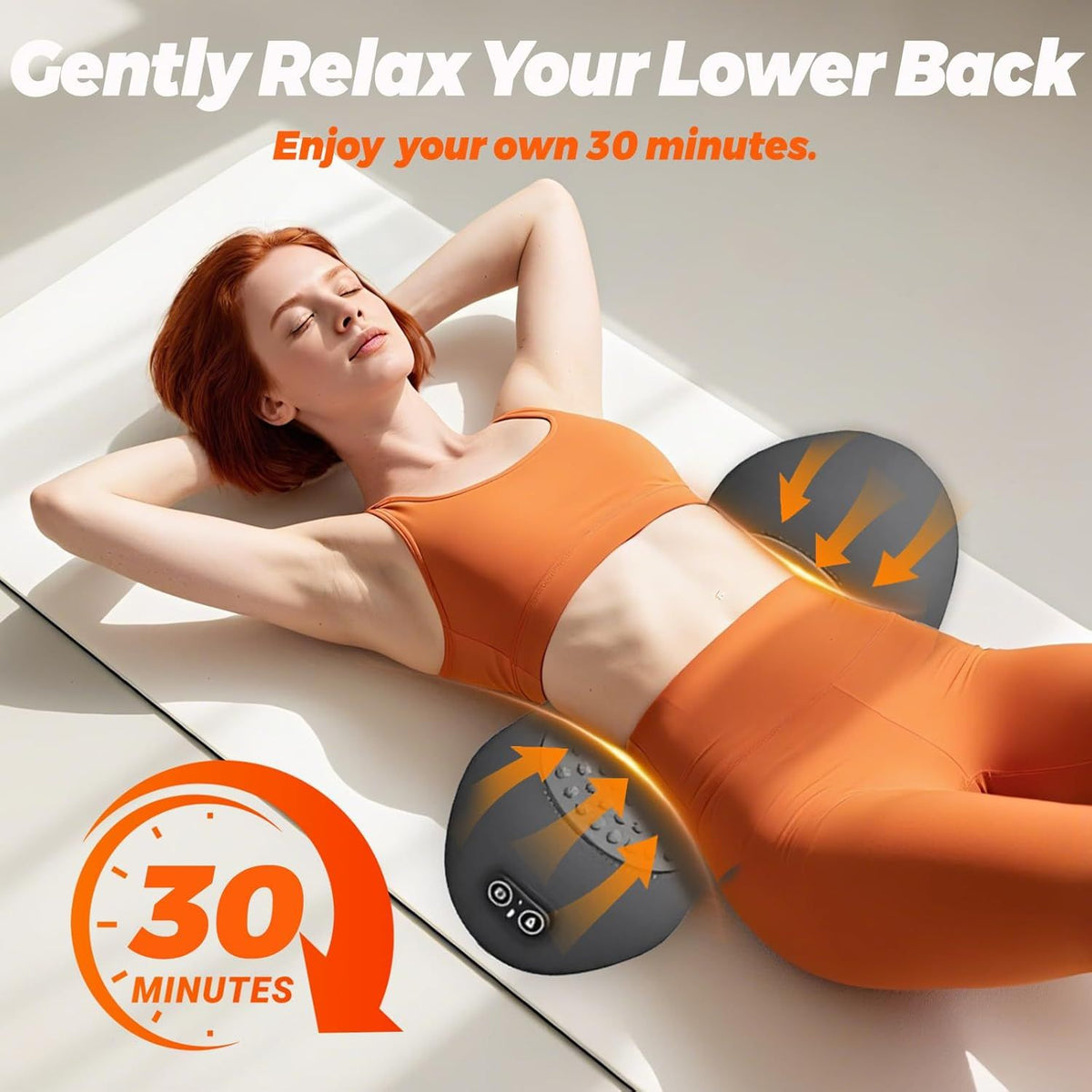 3 in 1 Electric Lumbar Massager with Heat and Vibration