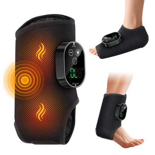 Cordless Heated Foot and Ankle Massager with Vibration
