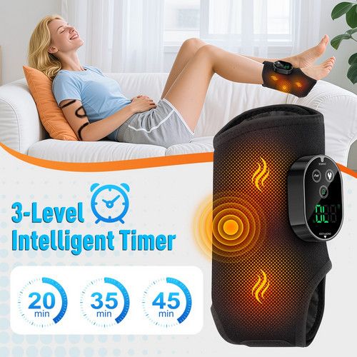 Cordless Heated Foot and Ankle Massager with Vibration