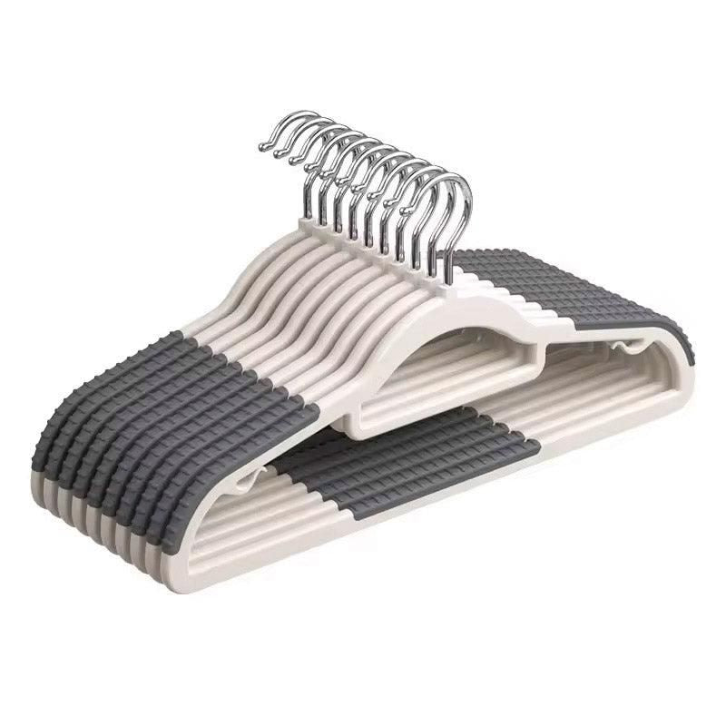 Non Slip Clothes Hangers 30 Pack Grey and White