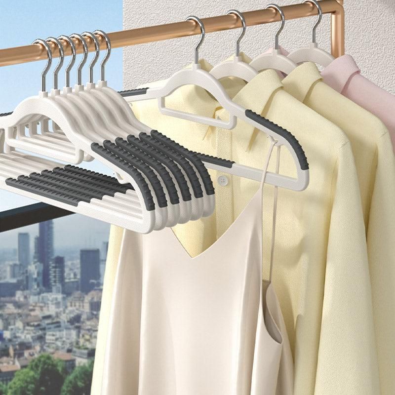 Non Slip Clothes Hangers 30 Pack Grey and White