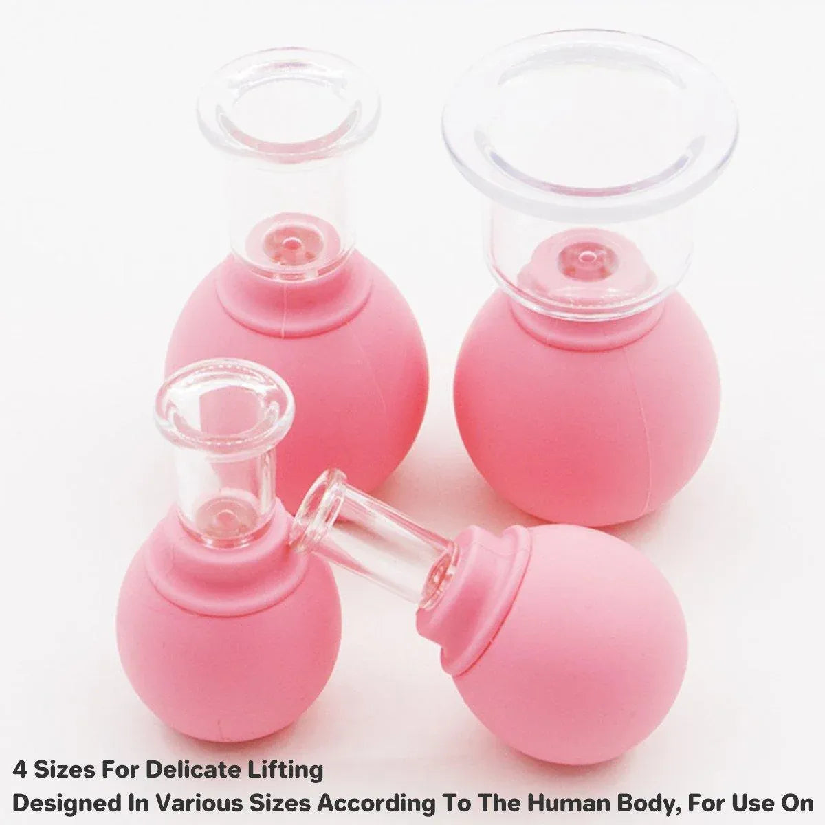Manual Cupping Cups Set of 4 Pink