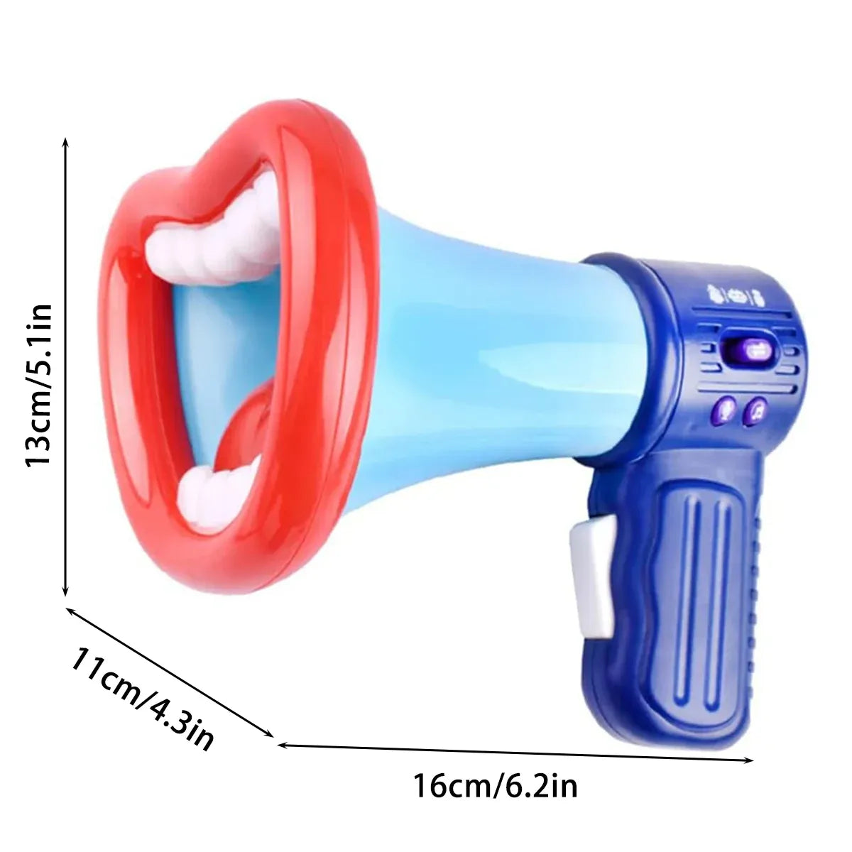 Kids Voice Changer Megaphone Toy with Sound Effects Blue