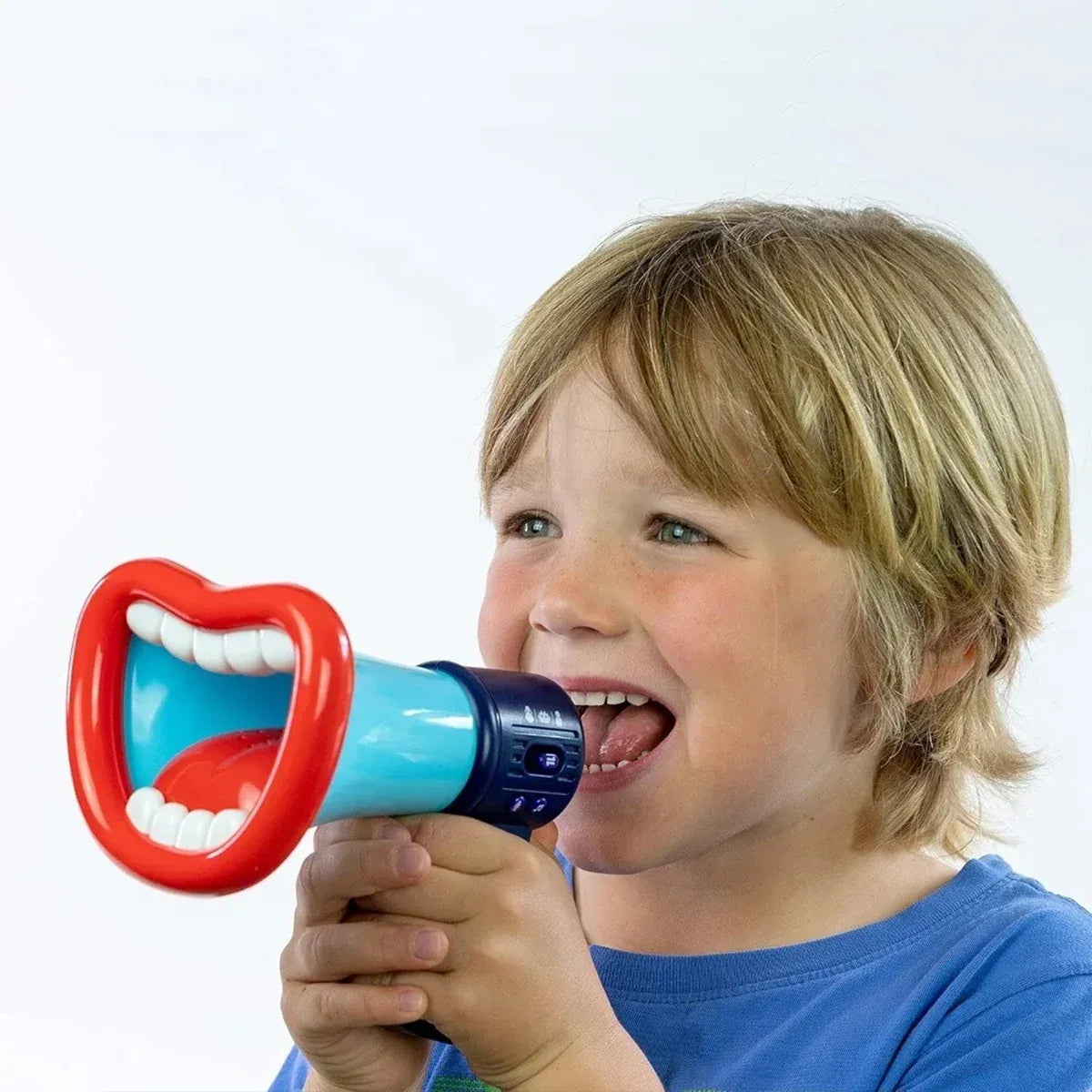 Kids Voice Changer Megaphone Toy with Sound Effects Blue