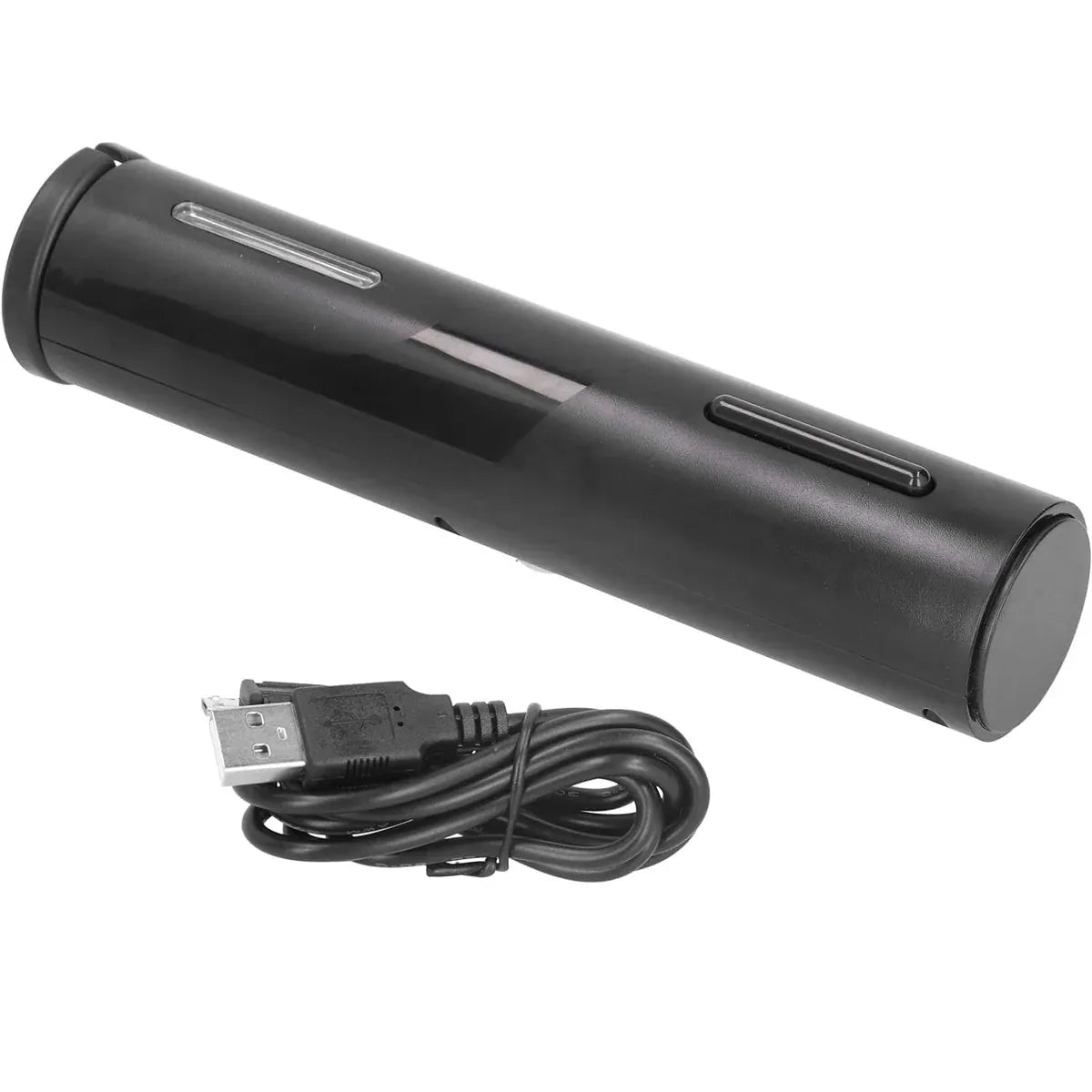 Electric Wine Opener Set with Aerator and Stopper Black