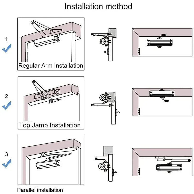 Hydraulic Automatic Door Closer Adjustable Speed