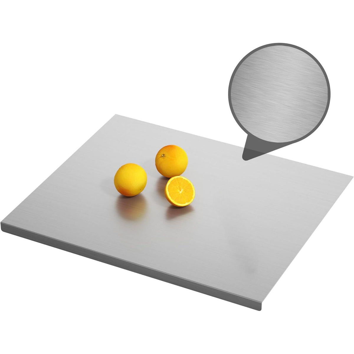 Stainless Steel Chopping Board with Raised Edge 40 x 30cm